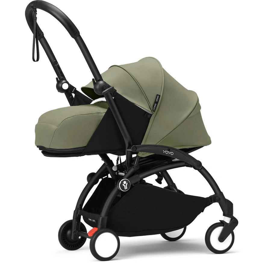 Stokke YOYO³ 0+ Stroller - Black Frame with Newborn Pack 0+