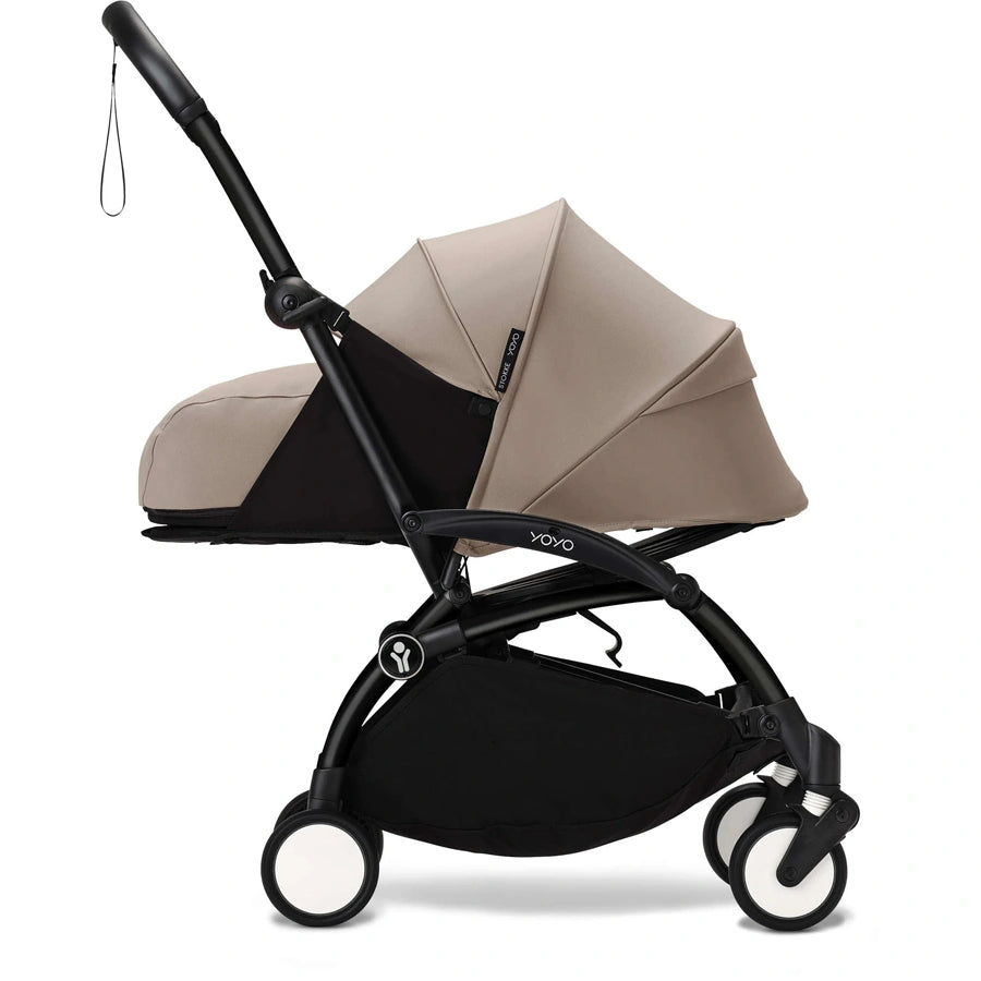 Stokke YOYO³ 0+ Stroller - Black Frame with Newborn Pack 0+