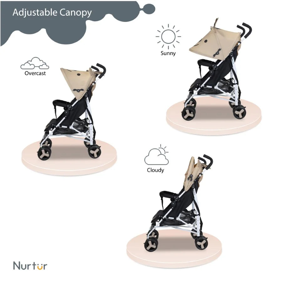 عربة أطفال خفيفة الوزن Nurtur Luca (بيج) عربة أطفال خفيفة الوزن Nurtur Luca (بيج)
