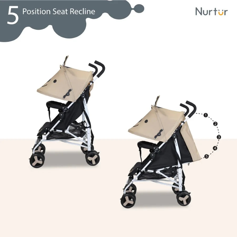 عربة أطفال خفيفة الوزن Nurtur Luca (بيج) عربة أطفال خفيفة الوزن Nurtur Luca (بيج)