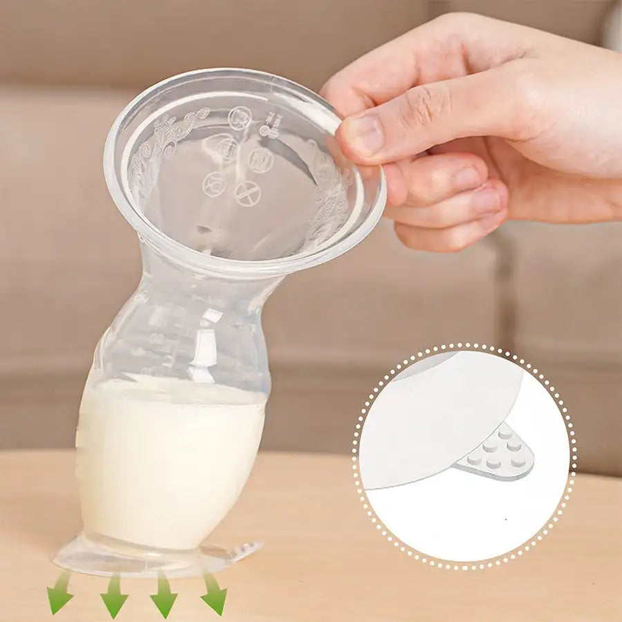 Haakaa - Silicone Breast Pump & Flower Stopper (White)