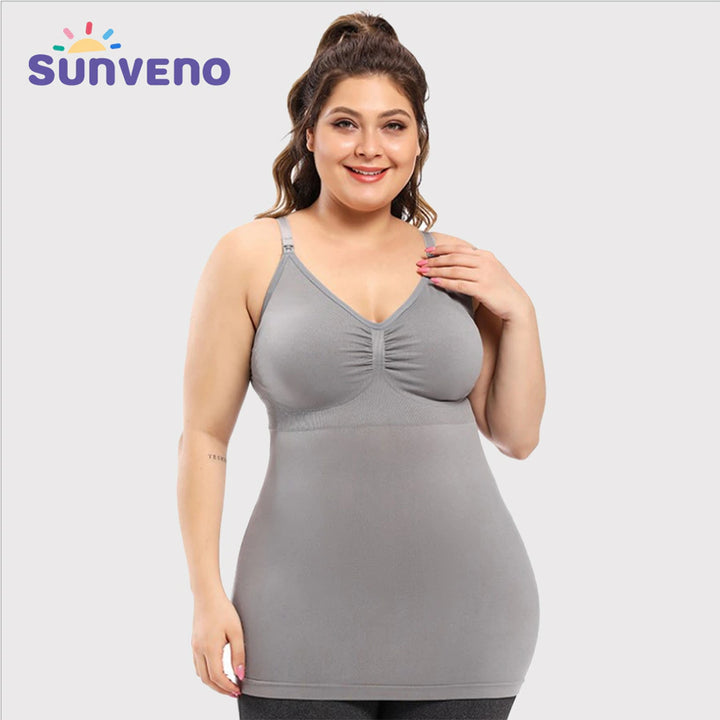 Sunveno Maternity Nursing Tank Top L (Grey)