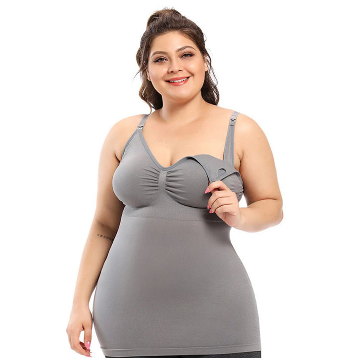 Sunveno Maternity Nursing Tank Top L (Grey)