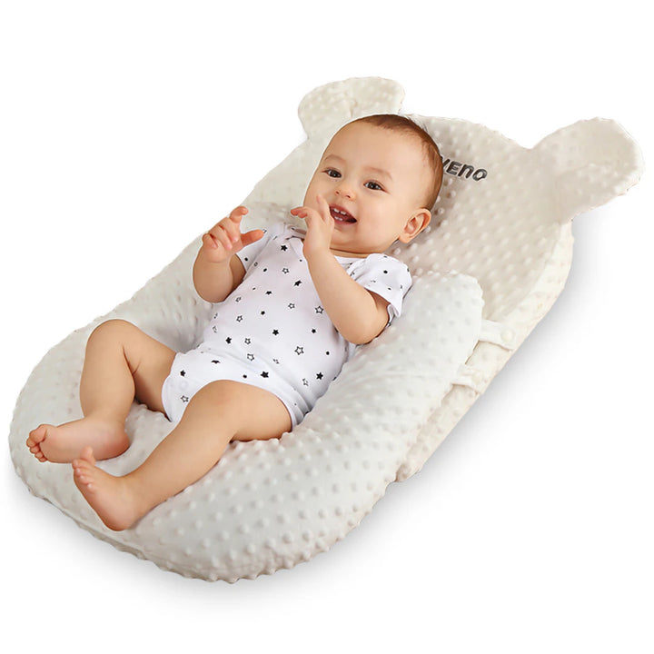 Sunveno Portable Baby Anti-spill Milk U Shape Pillow w/ 10° Slope pad