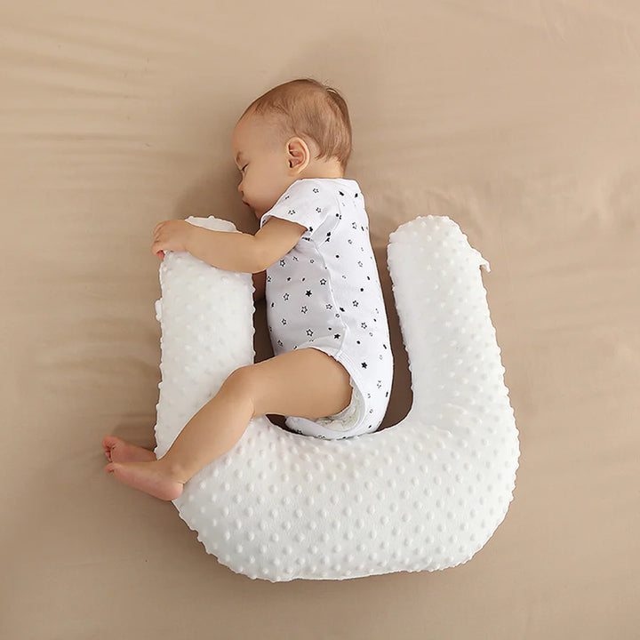 Sunveno Portable Baby Anti-spill Milk U Shape Pillow w/ 10° Slope pad