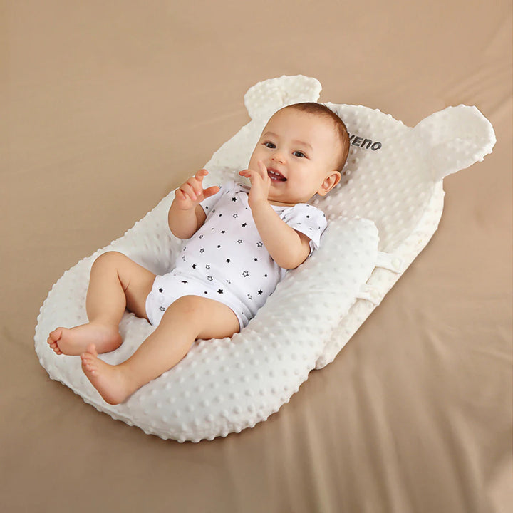 Sunveno Portable Baby Anti-spill Milk U Shape Pillow w/ 10° Slope pad