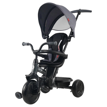 Qplay Elite Platinum 6 In 1 Tricycle For Kids (Grey)