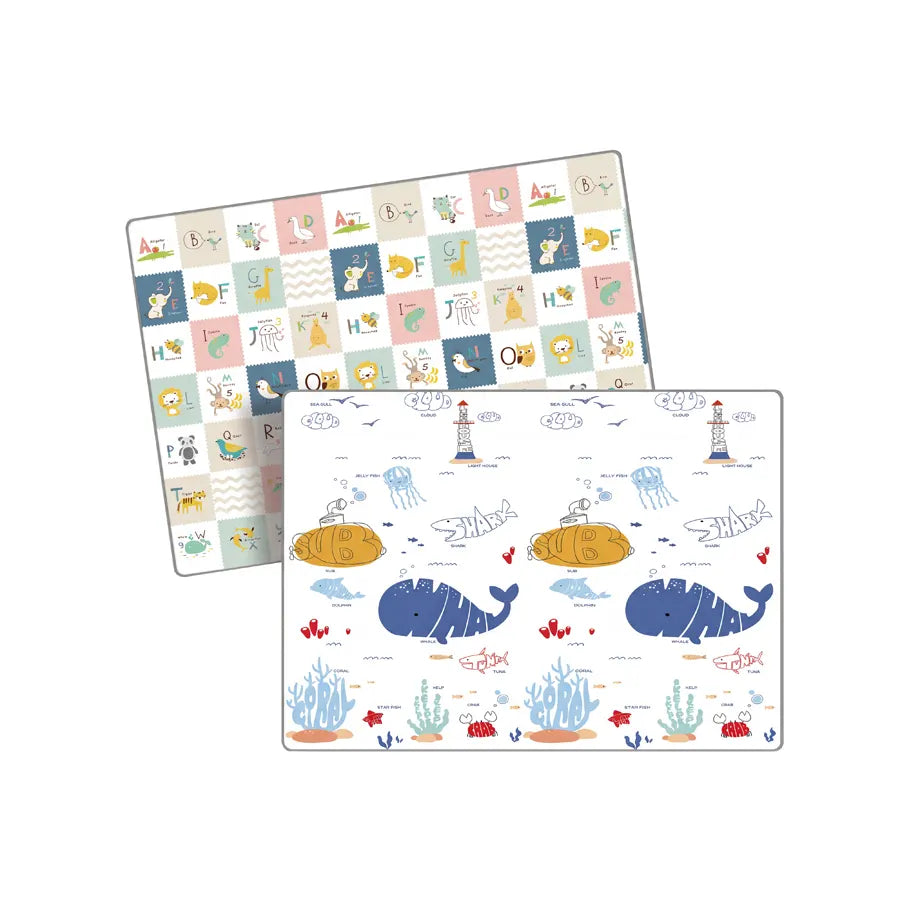 Snuggle Baby Reversible Folding Playmat Shark