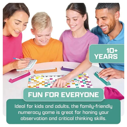 Tomy Games Numerical – Number Blocks Sequence Strategy Board Game for 2–4 Players