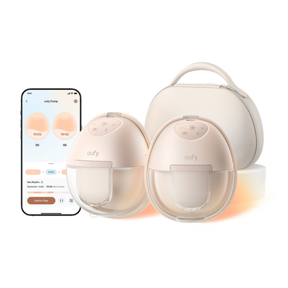 مضخة الثدي القابلة للارتداء Eufy S1 Pro – مضخة كهربائية فاخرة بدون استخدام اليدين مع خاصية التسخين (مزدوجة)