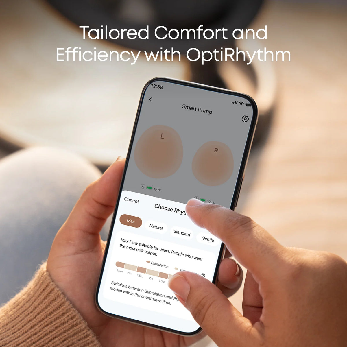 مضخة الثدي القابلة للارتداء Eufy S1 Pro – مضخة كهربائية فاخرة بدون استخدام اليدين مع خاصية التسخين (مزدوجة)