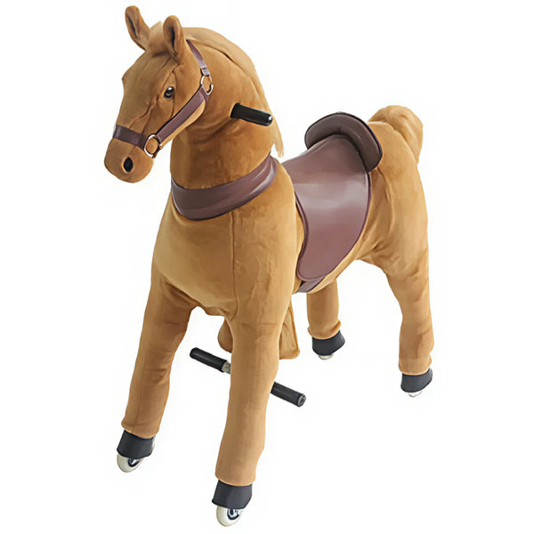 Tobys Ponycycle Rideamal Rideon Light Brown Horse