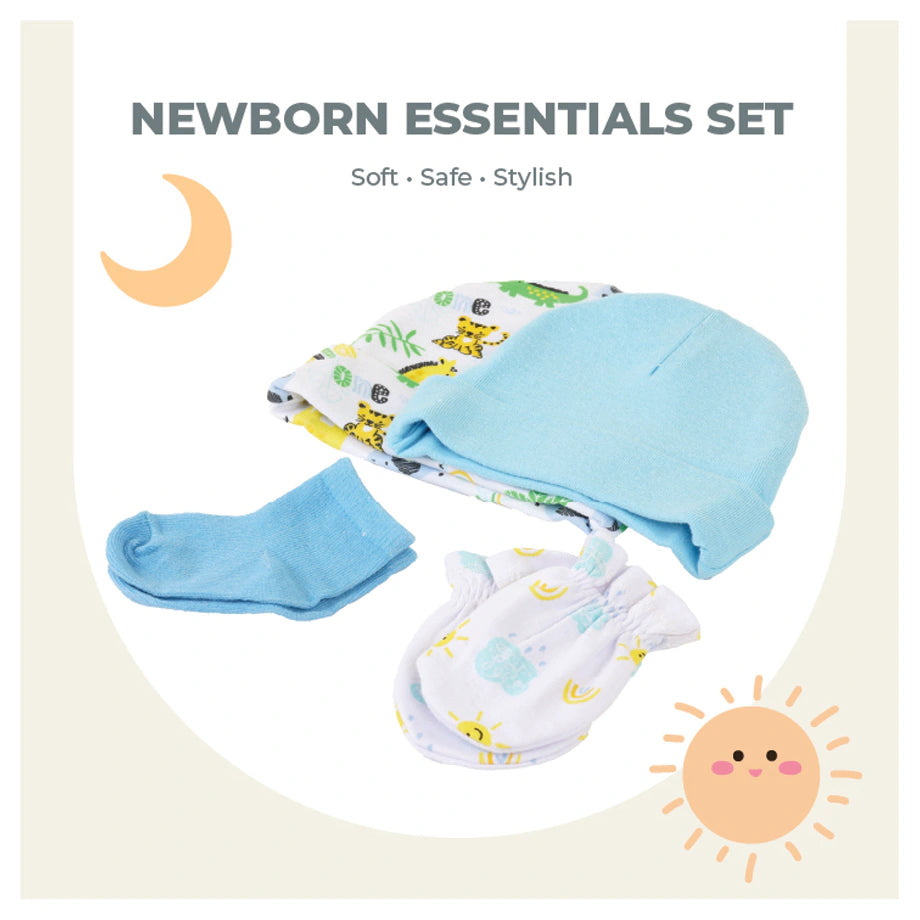 Nurtur 2-Set Newborn Essentials Gift Bag Hats Mittens & Socks (M1)