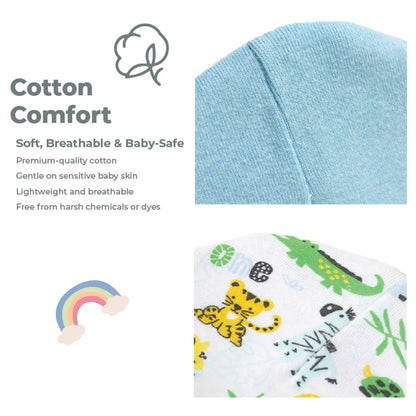 Nurtur 2-Set Newborn Essentials Gift Bag Hats Mittens & Socks (M1)