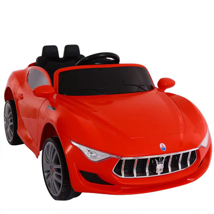 First Drive Masarati 12V Battery Leather Seat Foam Wheel