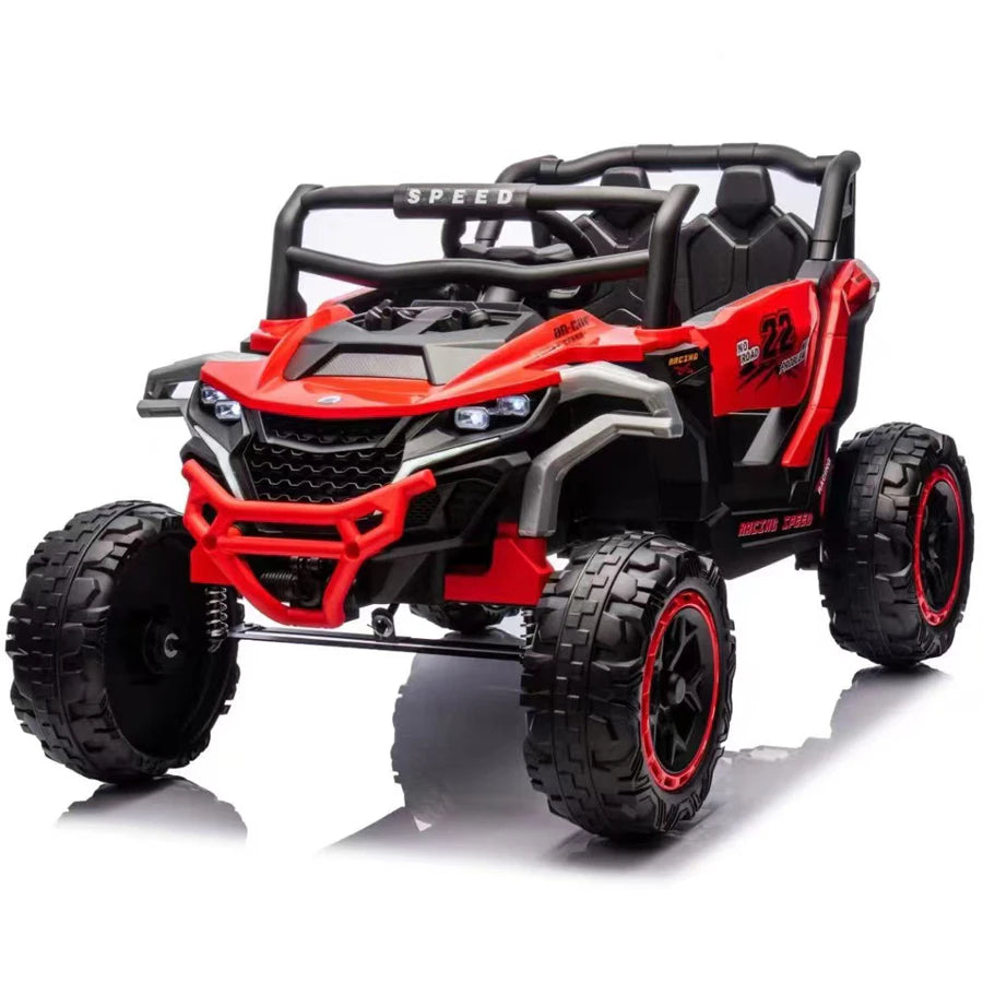 عربة First Drive Buggy ببطارية 12 فولت ومقعد جلدي وعجلات إسفنجية عربة First Drive Buggy ببطارية 12 فولت ومقعد جلدي وعجلات إسفنجية