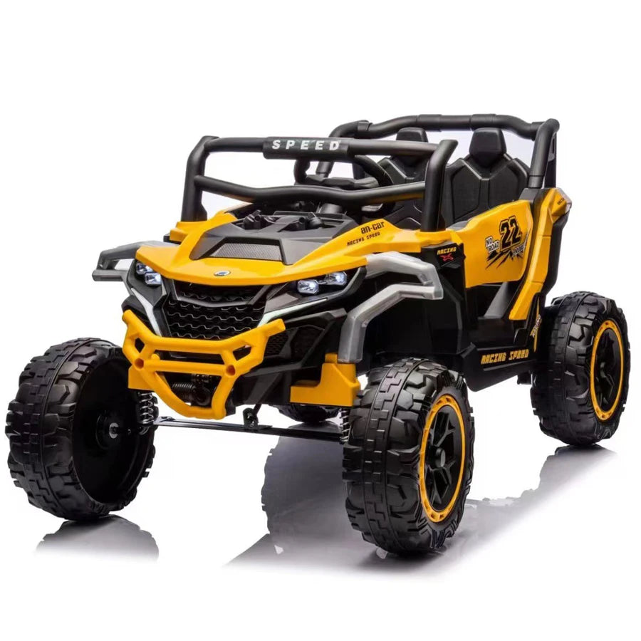 عربة First Drive Buggy ببطارية 12 فولت ومقعد جلدي وعجلات إسفنجية عربة First Drive Buggy ببطارية 12 فولت ومقعد جلدي وعجلات إسفنجية