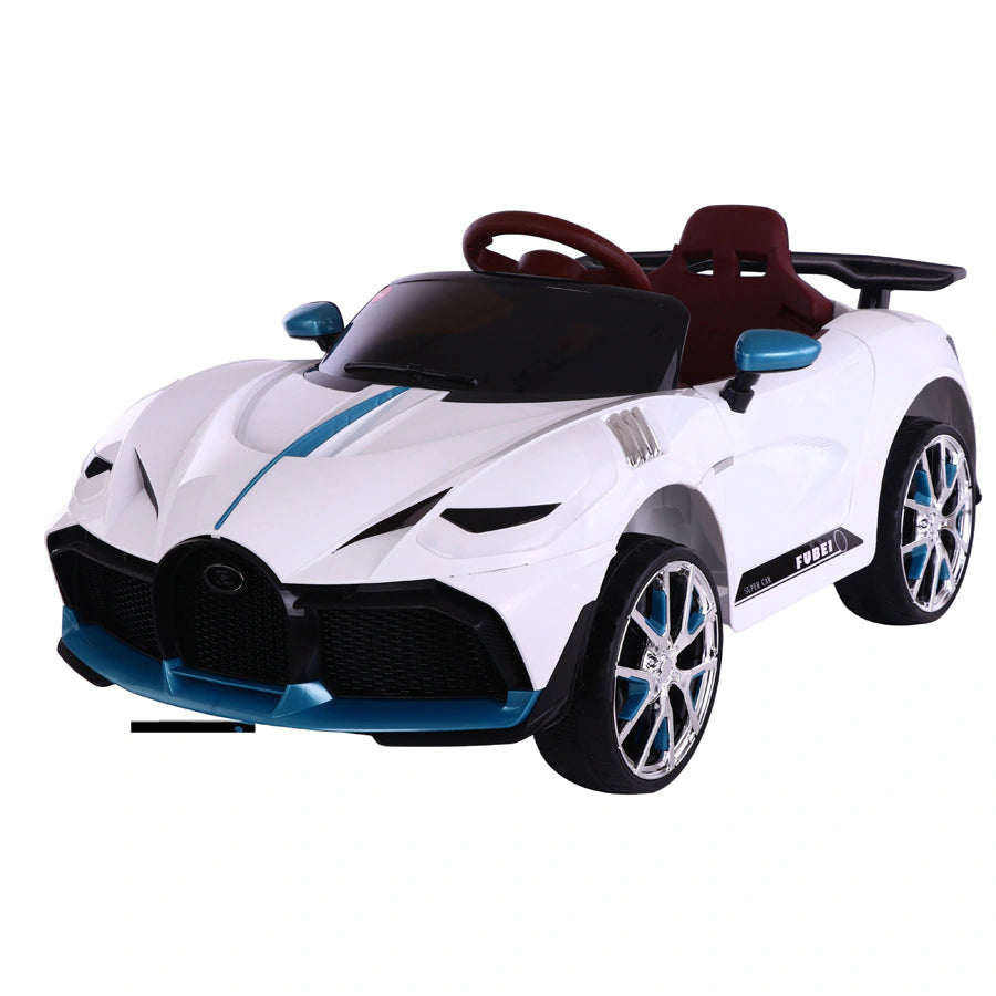 أول قيادة لبطارية Bugatti 12 فولت ومقعد جلدي وعجلة إسفنجية أول قيادة لبطارية Bugatti 12 فولت ومقعد جلدي وعجلة إسفنجية