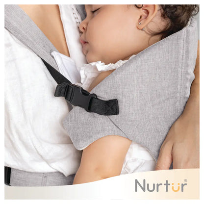 Nurtur Dove Infant Baby Carrier, Dual-Facing & Adjustable with Bib (Grey)