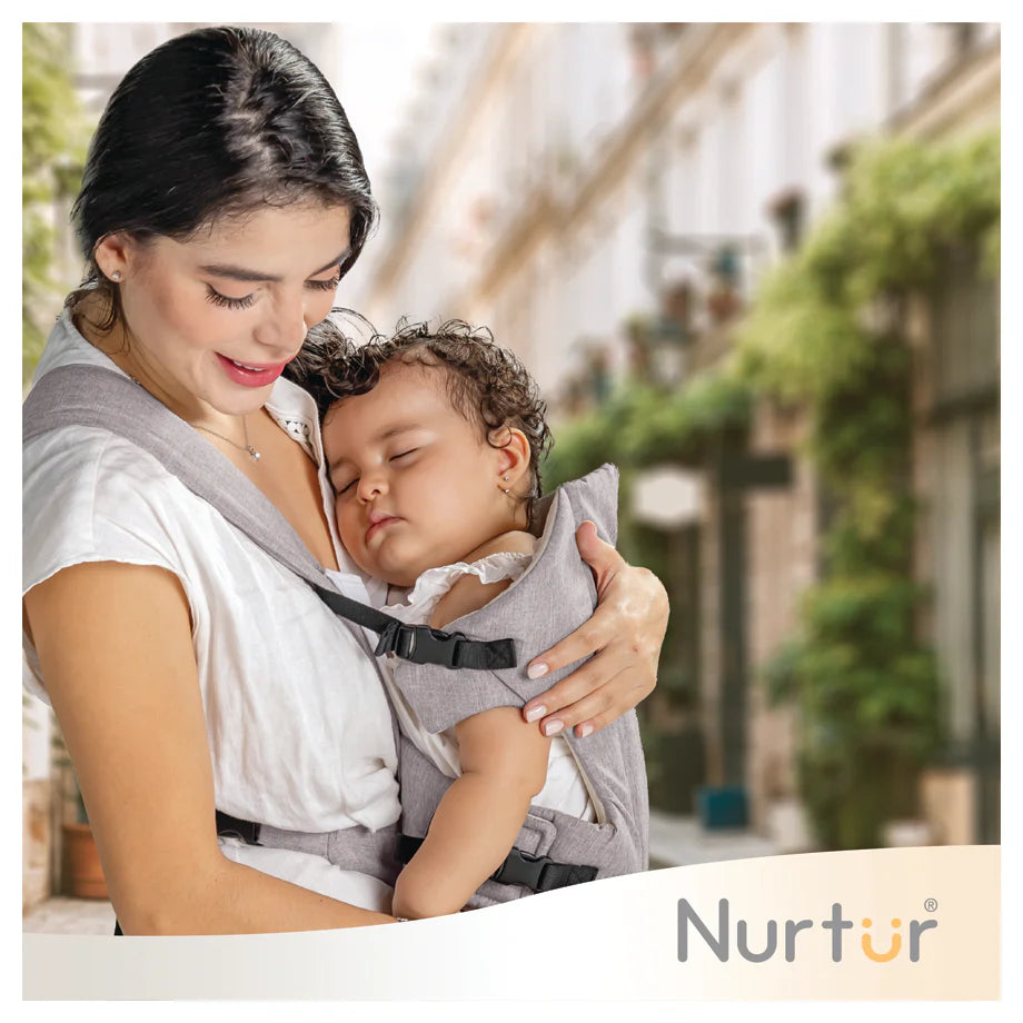 Nurtur Dove Infant Baby Carrier, Dual-Facing & Adjustable with Bib (Grey)