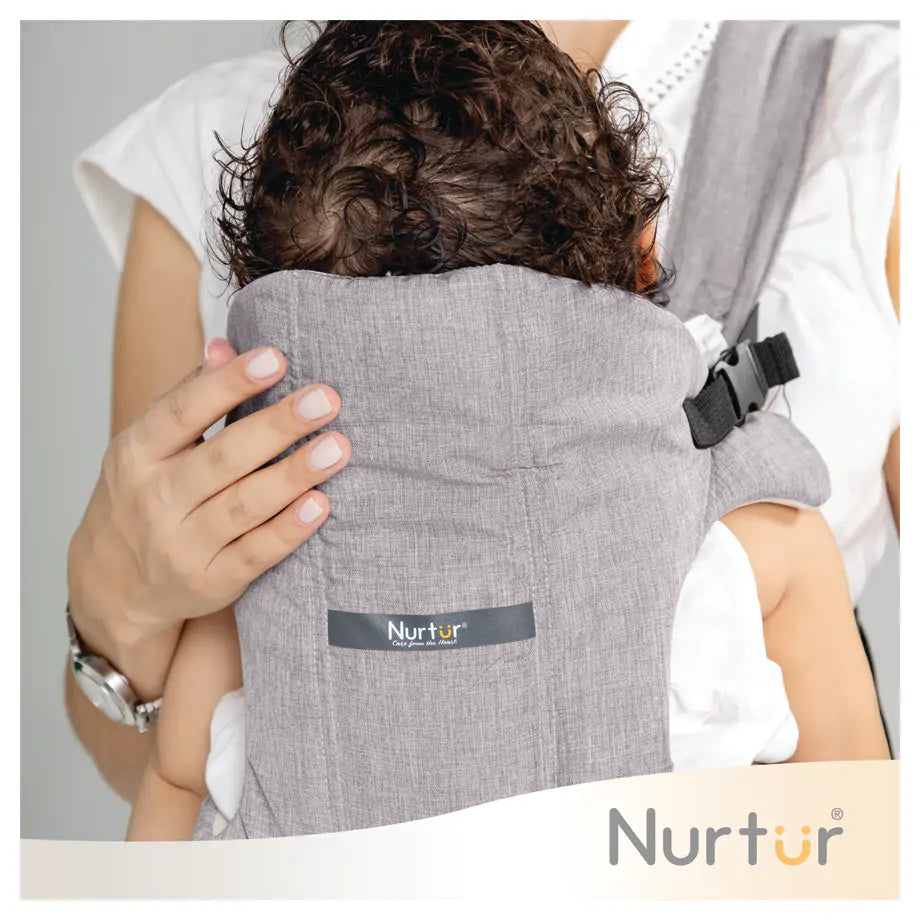 Nurtur Dove Infant Baby Carrier, Dual-Facing & Adjustable with Bib (Grey)