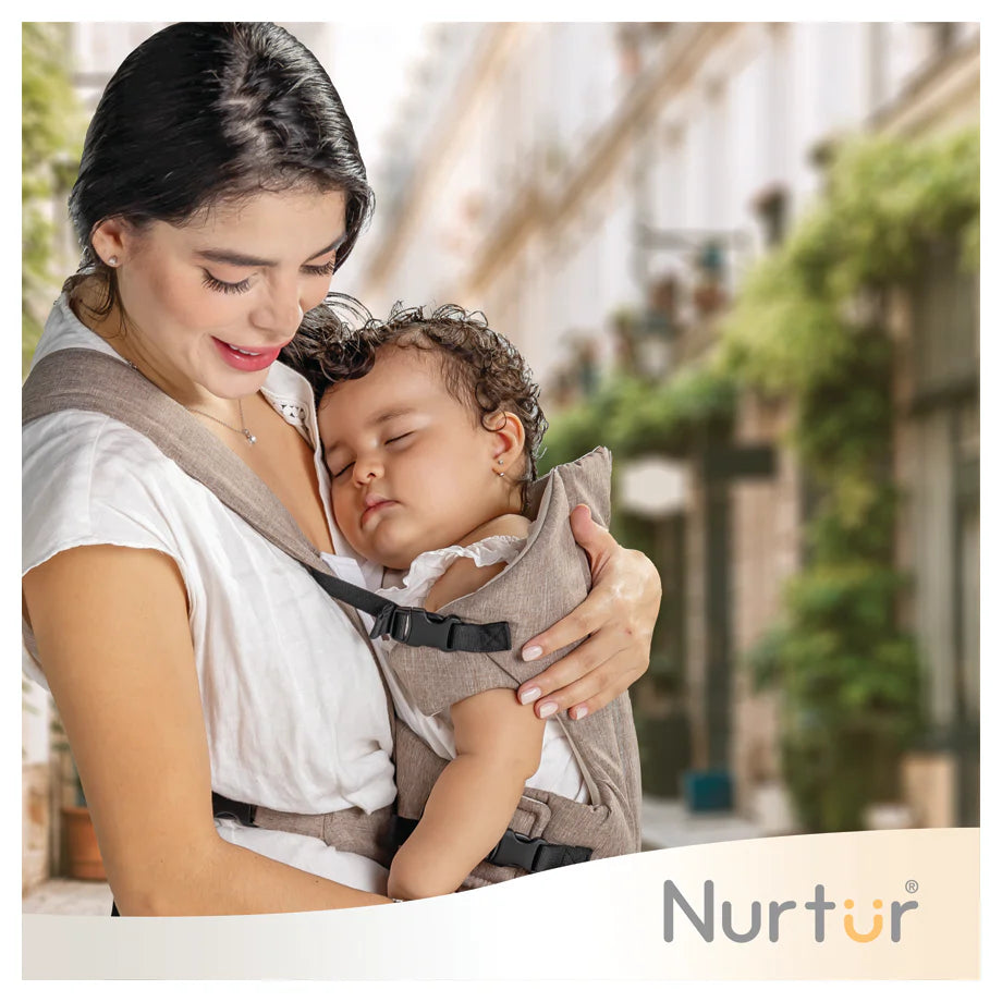 Nurtur Dove Infant Baby Carrier, Dual-Facing & Adjustable with Bib (Sand)