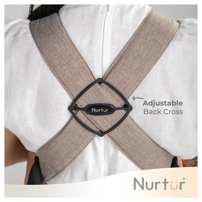 Nurtur Dove Infant Baby Carrier, Dual-Facing & Adjustable with Bib (Sand)