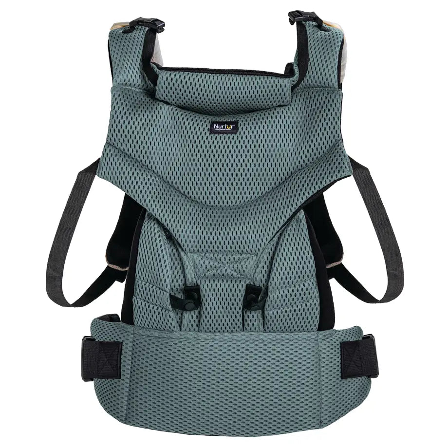 Nurtur Willow Deluxe Mesh Baby Carrier, Dual-Facing, Cushioned (Black)