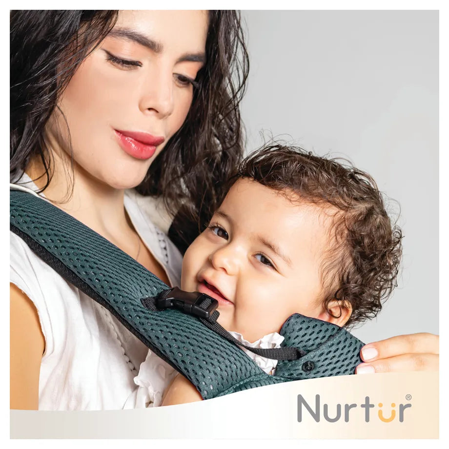 Nurtur Willow Deluxe Mesh Baby Carrier, Dual-Facing, Cushioned (Black)
