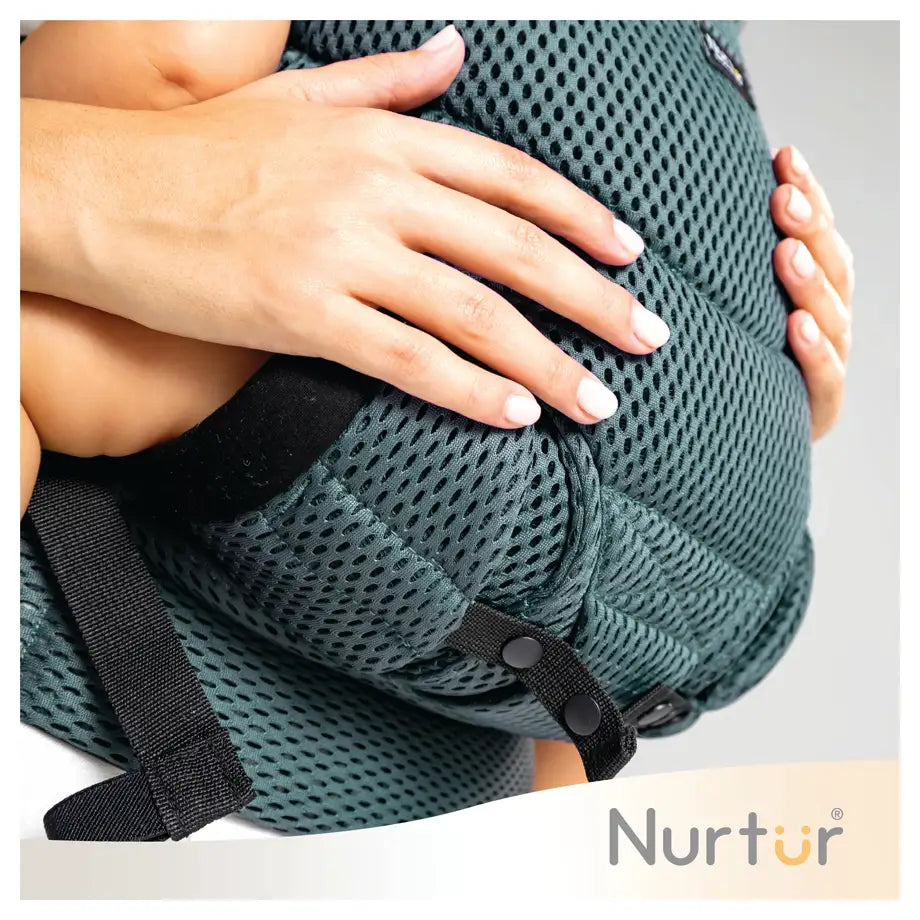 Nurtur Willow Deluxe Mesh Baby Carrier, Dual-Facing, Cushioned (Black)