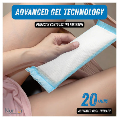Nurtur Postpartum Recovery Care Kit – 7-in-1 with Peri Bottle & Cooling Pads