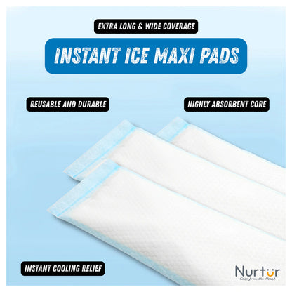 Nurtur Postpartum Recovery Care Kit – 7-in-1 with Peri Bottle & Cooling Pads