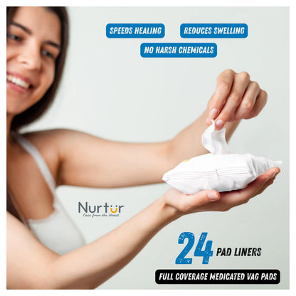 Nurtur Postpartum Recovery Care Kit – 7-in-1 with Peri Bottle & Cooling Pads