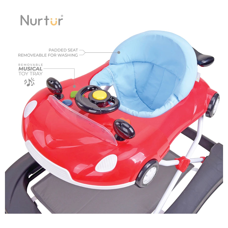 نورتور ٤ بوصة ١ كار بيبي والكير، موسيك، فيدينج تابل، يسي فولد (أحمر)