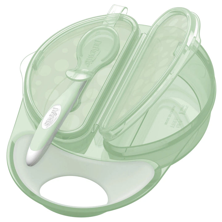 Dr. Browns Travel Fresh Bowl & Snap-in Spoon, Teal, 1-Pack