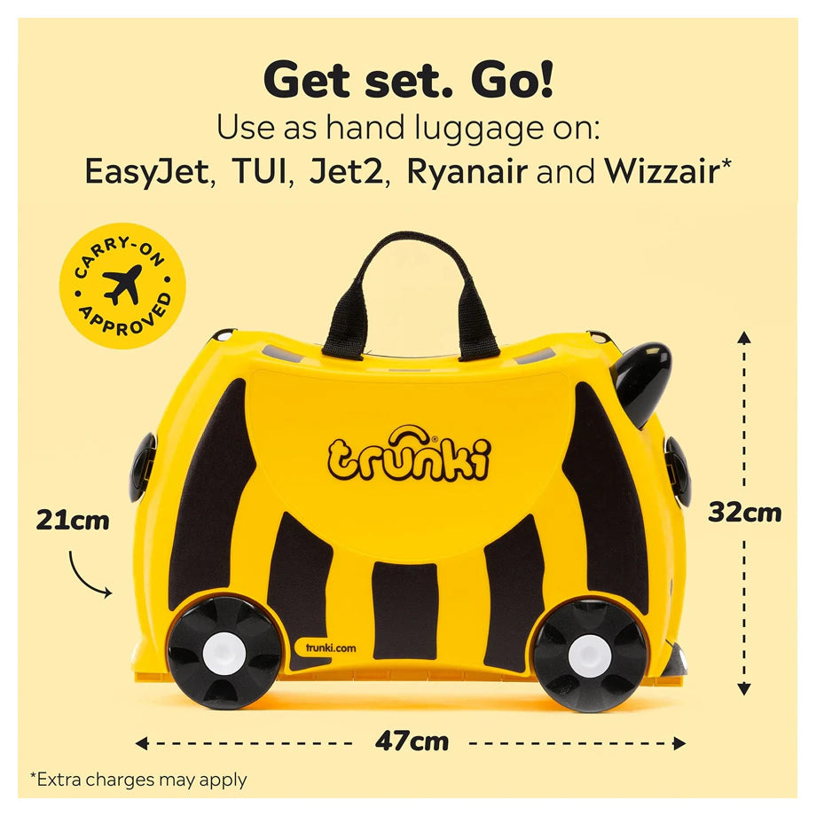 Trunki Ride on Luggage - Bernard the Bumble Bee