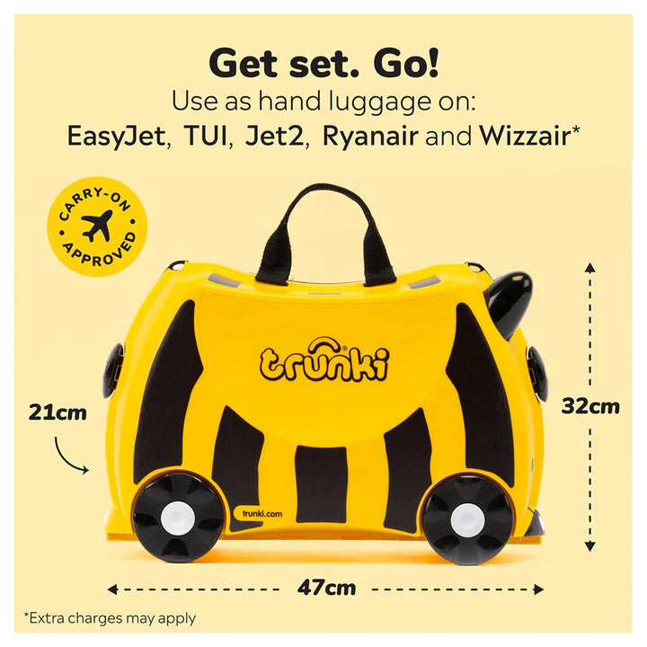 Trunki Ride on Luggage - Bernard the Bumble Bee