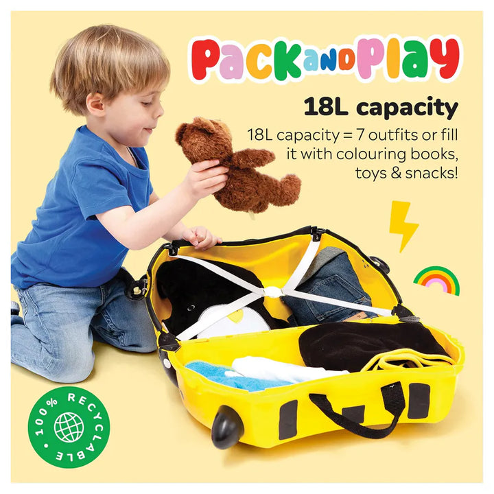 Trunki Ride on Luggage - Bernard the Bumble Bee
