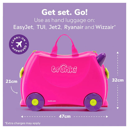 Trunki Ride on Luggage - Trixie (Pink)