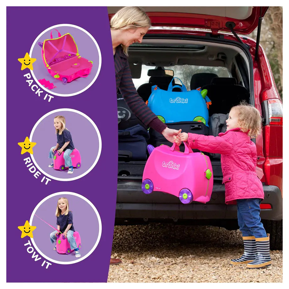 Trunki Ride on Luggage - Trixie (Pink)
