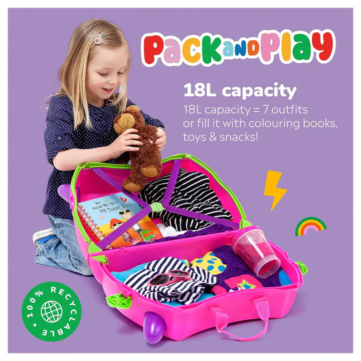 Trunki Ride on Luggage - Trixie (Pink)