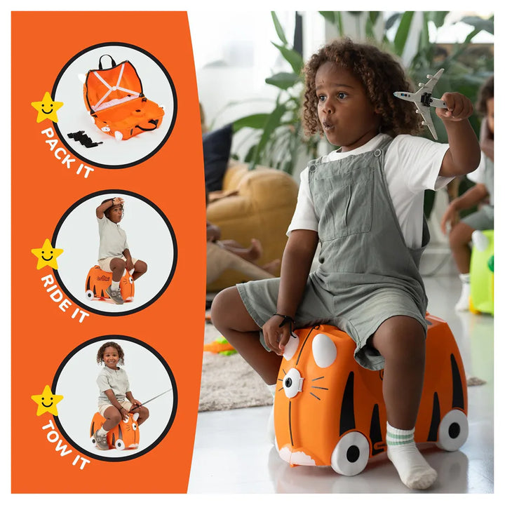 Trunki Ride on Luggage - Tipu the Tiger
