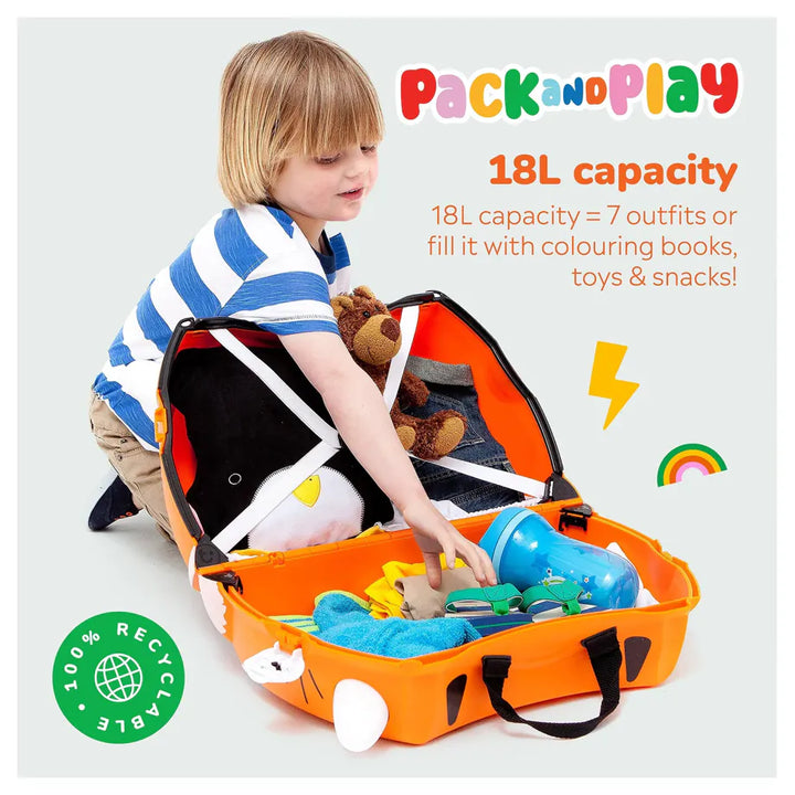 Trunki Ride on Luggage - Tipu the Tiger