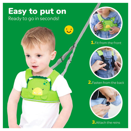 Trunki Toddlepak Walking Reins/Safety Harness (Dudley Dinosaur)