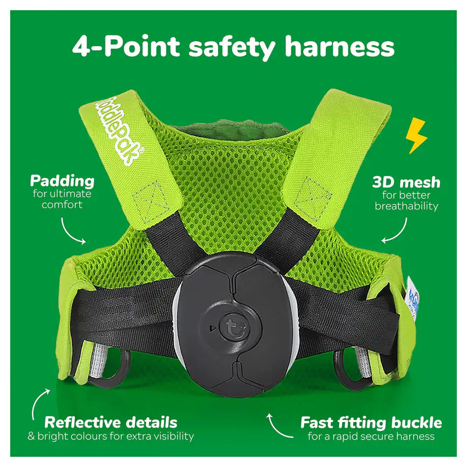 Trunki Toddlepak Walking Reins/Safety Harness (Dudley Dinosaur)