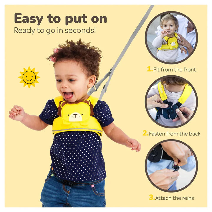Trunki Toddlepak Walking Reins/Safety Harness (Leeroy Lion)