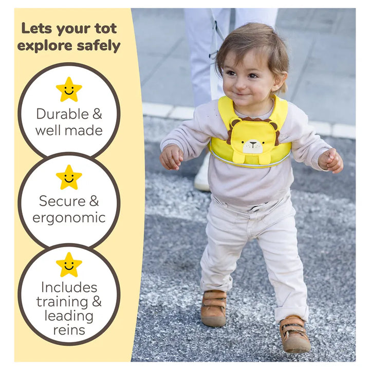 Trunki Toddlepak Walking Reins/Safety Harness (Leeroy Lion)