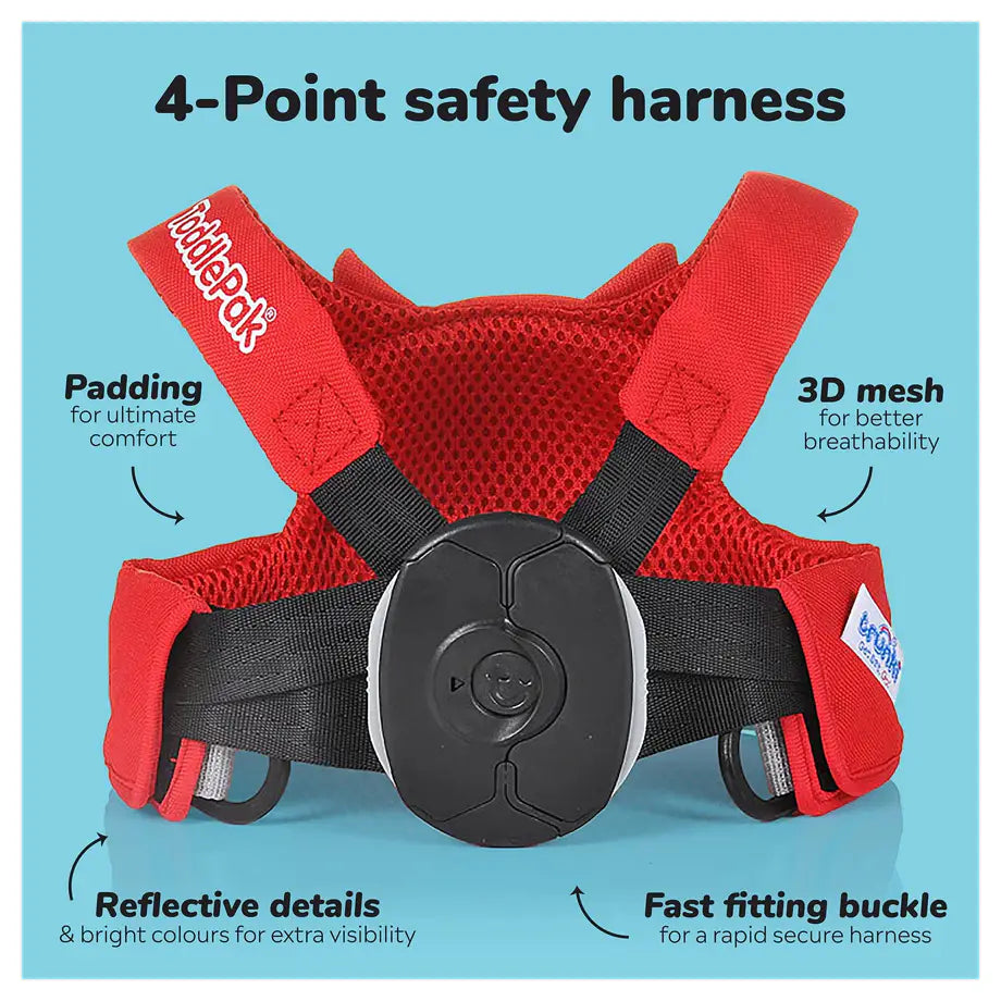 Trunki Toddlepak Walking Reins/Safety Harness (Felix Fox)