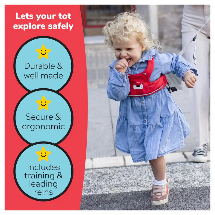 Trunki Toddlepak Walking Reins/Safety Harness (Felix Fox)