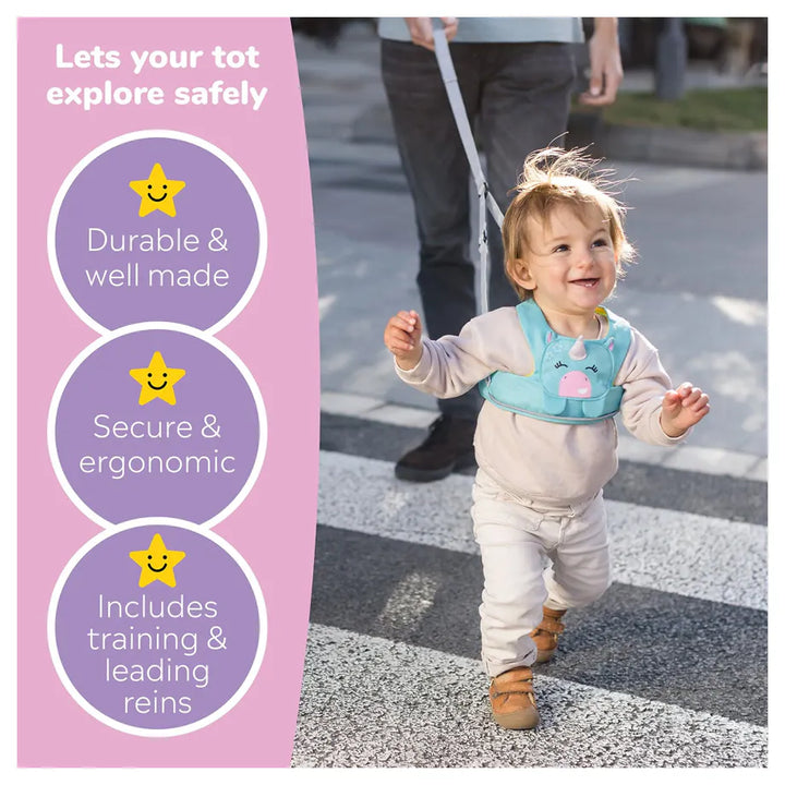 Trunki Toddlepak Walking Reins/Safety Harness (Una Unicorn)